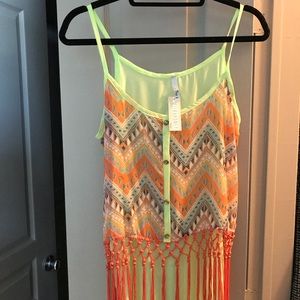 Milk & Honey boutique top w/ spaghetti stapes NWT
